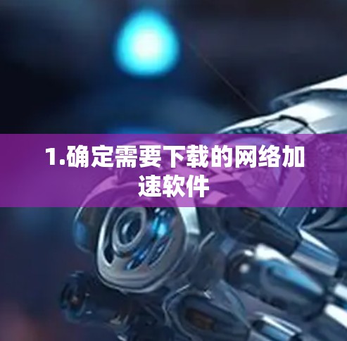 1.确定需要下载的网络加速软件