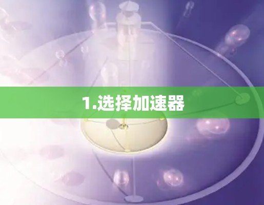 1.选择加速器 1.选择加速器