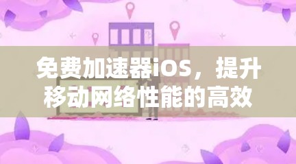 免费加速器iOS，提升移动网络性能的高效解决方案