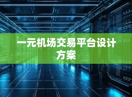 一元机场交易平台设计方案 一元机场交易平台设计方案
