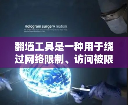 翻墙工具是一种用于绕过网络限制、访问被限制或限制访问的网站、内容或资源的工具。这些工具通过改变网络请求的路径或加密数据,帮助用户访问被封锁的内容。以下是翻墙工具的功能全面解析 翻墙工具是一种用于绕过网络限制、访问被限制或限制访问的网站、内容或资源的工具。这些工具通过改变网络请求的路径或加密数据,帮助用户访问被封锁的内容。以下是翻墙工具的功能全面解析