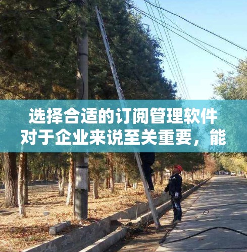 选择合适的订阅管理软件对于企业来说至关重要，能够有效地管理订阅服务，提升用户体验和运营效率。以下是根据企业需求分析的订阅管理软件推荐