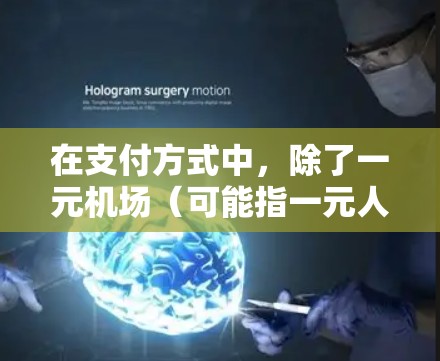 在支付方式中，除了一元机场（可能指一元人民币的支付方式）还有许多其他常见的支付方式，比如