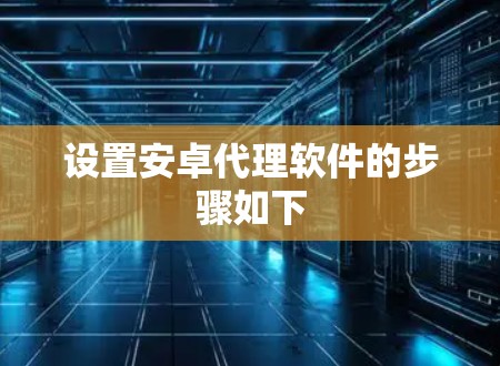 设置安卓代理软件的步骤如下 设置安卓代理软件的步骤如下